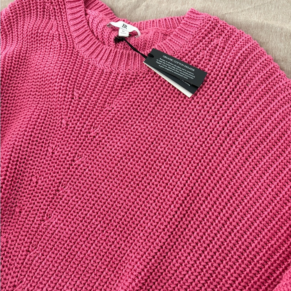 NWT $140 Banana Republic Pink Sweater - Picture 4 of 4